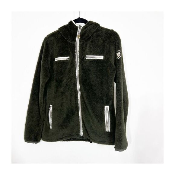 Kuhl Jacket Womens Full Zip Sherpa Skata Green Ladies Size Small - Picture 1 of 7